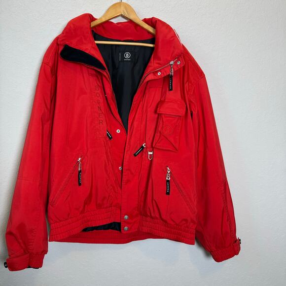 Bogner Women's Red Full Zip Ski Snow Jacket Size 44 Euro Size 14 US - Picture 2 of 11